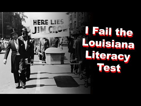 I Fail the 1964 Jim Crow Literacy Test - YouTube