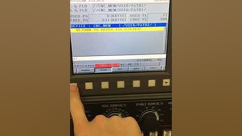 Changing file directory on FANUC F series control
