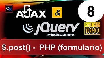 Curso de AJAX con jQuery 8 - $.post() - PHP - formulario
