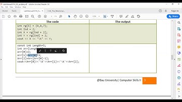 Lab 8 Arrays Part 1