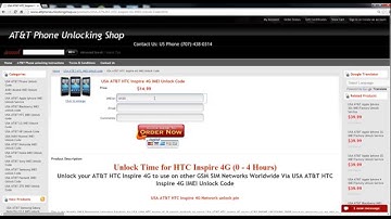 Unlock HTC Inspire 4G