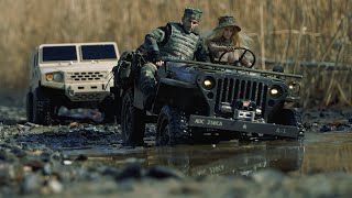 TRX4 KIA K-151 LTV & ROCHOBBY WILLYS Coastal Adventure