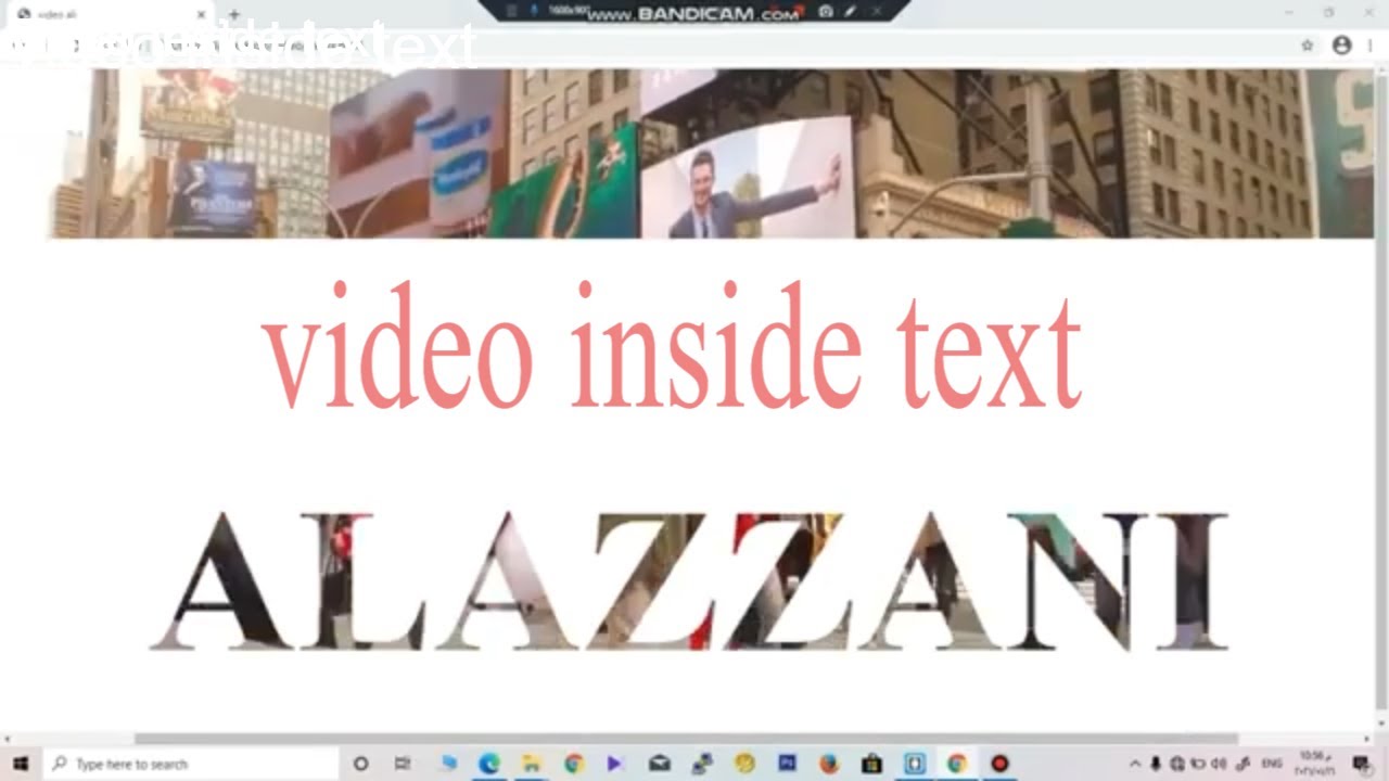 place video inside text HTML5 CSS3 - YouTube