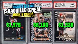 Top 15 Shaquille O'Neal Rookie RC Basketball Cards Recently Sold  Junk Wax Cards Worth Money