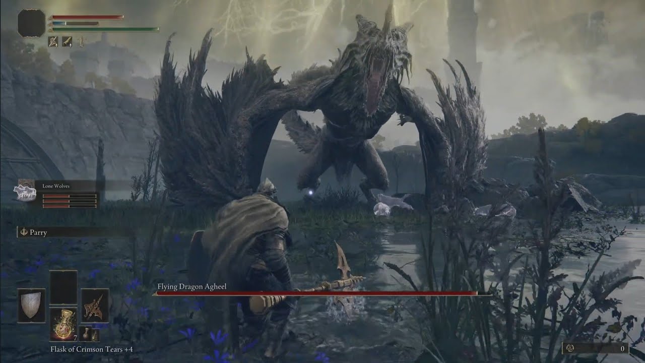 ELDEN RING: Flying Dragon Agheel Boss Fight. - YouTube