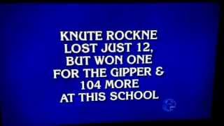 Jeopardy: College Football Coaches