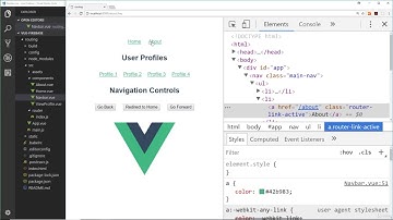 4. The Vue Router 9  Styling Active Links