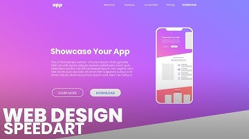 Web Design SpeedArt - Colorful App Landing Page #04
