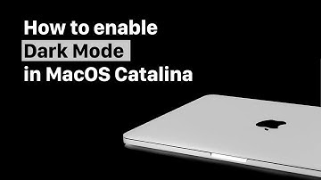 How to enable dark mode in MacOS Catalina | Enable dark mode in MacOs