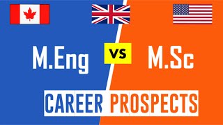 Master of Science (Msc) vs Master of Engineering (Meng) : Career Prospects