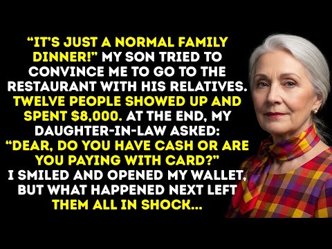 Cash Or Card My Daughter In Law Asked Coldly After Dinner Like I Was Just Her Wallet
