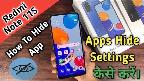 How To Hide App in Redmi Note 11S,Redmi Note 11s Me Apps Hide Keise Kare,Xiaomi 11S App Hide Setting