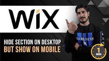Wix Hide Section On Desktop | How To Hide Section On Desktop But Show On Mobile Layout Only In Wix