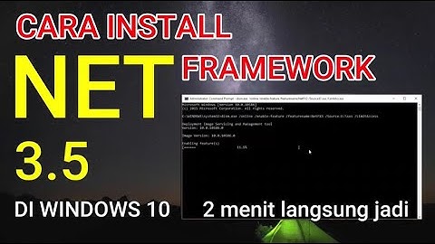 Cara Install Net Framework 3.5 Offline Windows 10 | hanya 2 menit