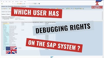 Which User has Debugging Rights on the SAP System [english]