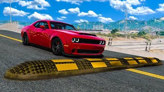 Cars vs Speed Bump - BeamNG.Drive