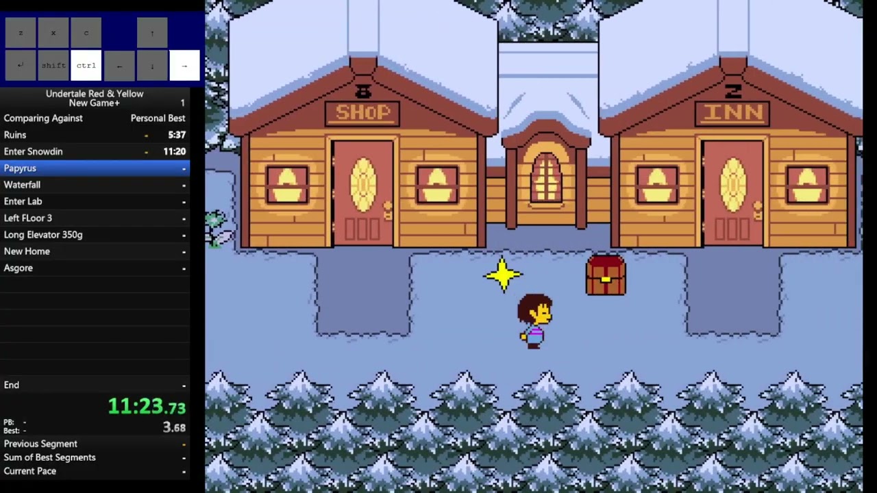 Undertale red and yellow new game+ PB WR