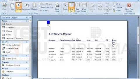 A report is already open. Change the view to Design View.