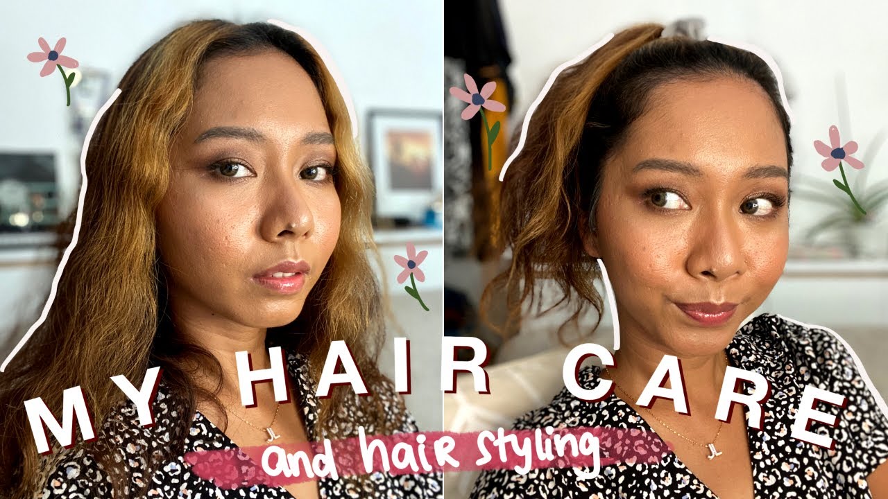 MY HAIR CARE ROUTINE AND STYLING super easy buat rambut  