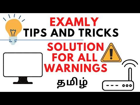 Examly test | Tips and Tricks | network speed ? | secondary Display ? | Tamil
