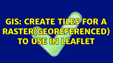 GIS: Create Tiles for a raster(georeferenced) to use in leaflet