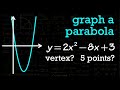 Graph a parabola with 5 points