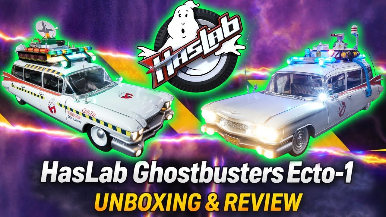 *NEW* HasLab Ghostbusters Ecto-1 Deluxe Unboxing & Review (Ecto-1A) | Ultimate Collector Vehicle