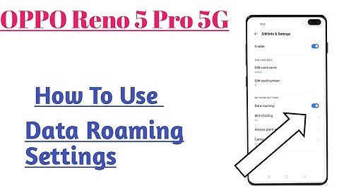 OPPO Reno 5 Pro 5G || How To Enable Data Roaming SIM Card Settings