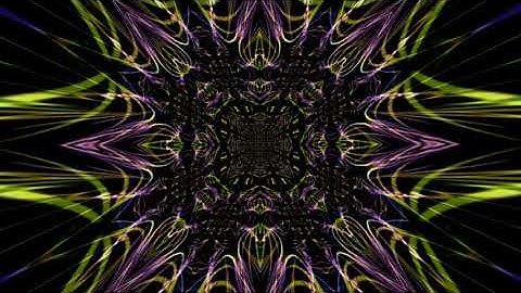 Free Background, Kaleidoscope, Geometry, Space, Futuristic, Fractal, Lights, Abstract Animation HD