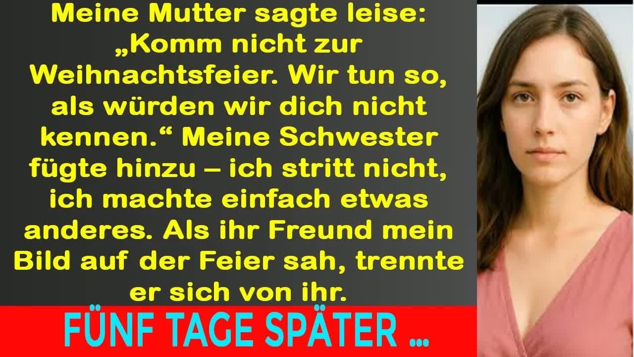 Mama flüsterte： „komm nicht zur feier“ – doch als ich die tür öffnete, wurde der raum still