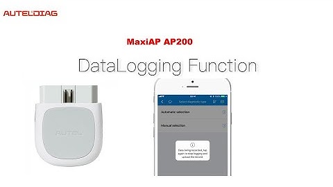 Autel MaxiAP AP200 Data Logging