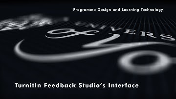Marking with TurnItIn - TurnitIn Feedback Studio’s Interface