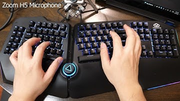 Cloud Nine C989M Ergonomic Mechanical Keyboard - Cherry MX Brown Switches - Typing Sounds