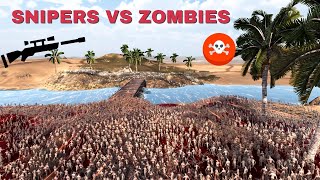 Can Sniper Hold Bridge VS 1 Million Zombies? - Ultimate Epic Battle Simulator 2 - UEBS 2 - Timelapse screenshot 4