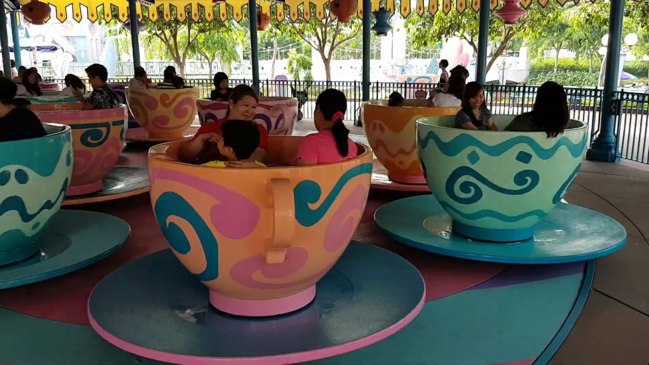 Mad Hatter Tea Cups Party at Hong Kong Disneyland YouTube