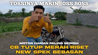 NYOBAIN SPEK BEBASAN TERBARU CB TUTUP MERAH, MOTOR HARIAN PALING BERISIK DI DUNIA (CB MESIN XTREME)