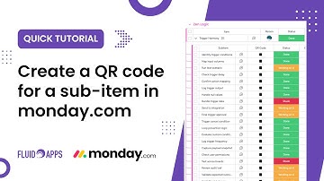Create a QR code for a sub-item in monday.com