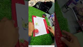 Luxury Kapa Board Style Single Board Dine-In Menu | Fine Fold Menus