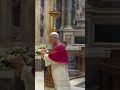 Pope Leo brings flowers to Mary in May.  Courtesy of the Vatican