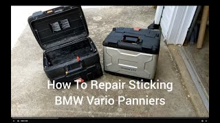 How To Repair Sticking BMW Vario Panniers