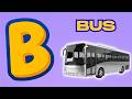 ABC Transportation Nursery Song Teaching Vehicle Names from A to Z