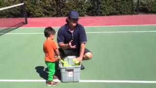 Teaching Tennis to a 3 Year Old