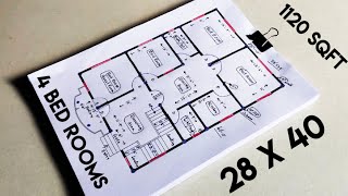 28 X 40 House Design Ii 28 X 40 Ghar Ka Naksha Ii 28 X 40 House Plan