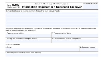 IRS Form 15107 walkthrough ARCHIVED COPY - READ COMMENTS ONLY