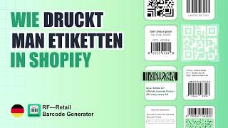 Shopify-Barcode-Etiketten in großen Mengen mit der Retail Force Barcode App drucken