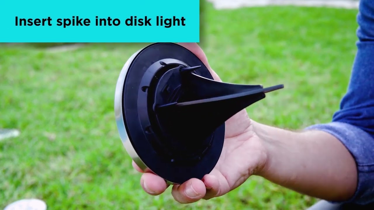 BLACK+DECKER Solar Disk Light Assembly & Features and Benefits