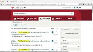 Lexpera’nın kusursuz arama fonksiyonu ile neler yapabilirsiniz?