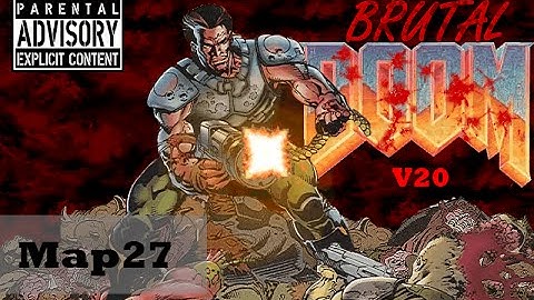 Brutal Doom v20 Playthrough - Doom 2: Map27 - Monster Condo  (Realism Mode)