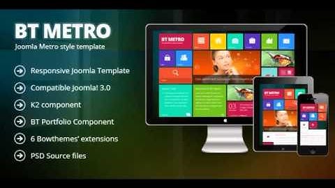 Preview BT Metro - Responsive joomla 3.0 template Creative