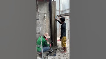 Plastering work for shophouse #siteoffice #architecture #work #site #shorts #design